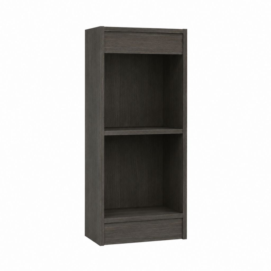 Standregal Dunkelgrau Spanplatte rechteckig mit 2 offenen Fächern 100 x 40 x 30 cm