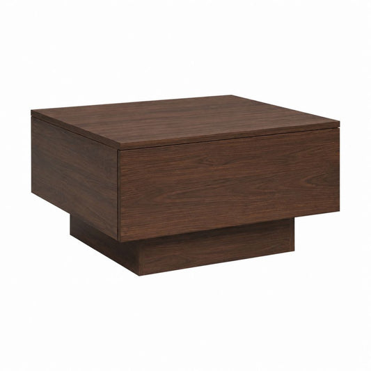 Couchtisch mit Stauraum Dunkelbraun MDF in quadratischer Form 100 x 100 x 35 cm